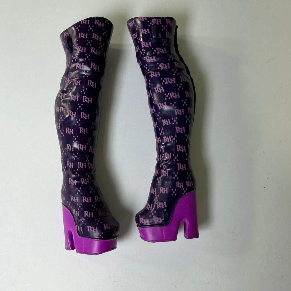 Rainbow High Emi Vanda Series 3 Orchid Purple Thigh High Boots‎ Doll Shoes